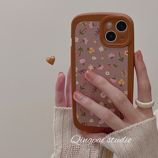เคสโทรศัพท์มือถือหนัง ลายดอกไม้ สําหรับ Iphone 13pro max Apple 12 11xr xs 8plus
