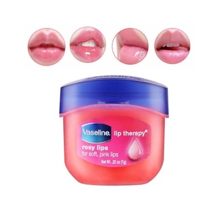 (☁️ของแท้/พร้อมส่ง) Vaseline lip therapy กลิ่น rosy lips ขนาด7กรัม แบบที่จองกุกและฮยอนจินใช้