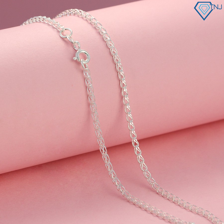 สร้อยคอผู้หญิงเงินแท้ไร้หน้าราคาถูกสวยๆ DNK0011 TNJ Jewelry