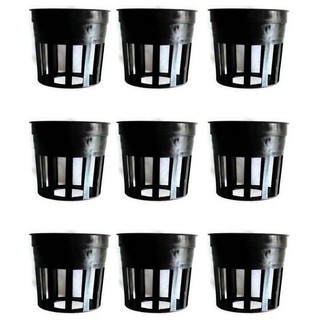 Papamami Pots Round Black Plastic กระถางพลาสติกกลมสีดำ 1 นิ้ว 9ใบ