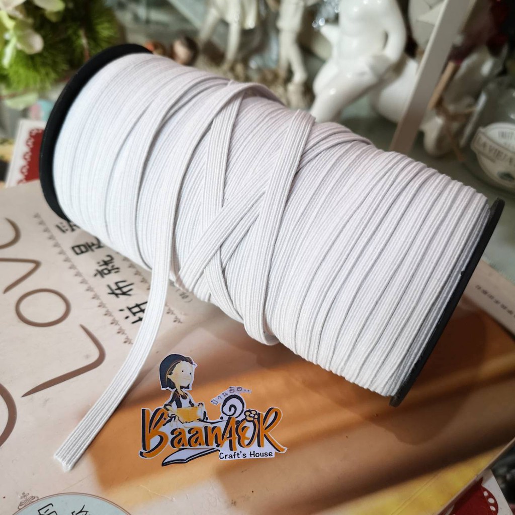 6mm ยางยืดวีนัส ยางยืดเอนกประสงค์ ขนาด 6 มิล x ความยาวตัดแบ่งจากม้วน สินค้าพร้อมส่ง