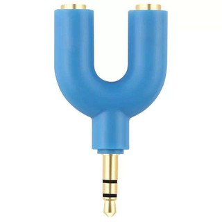 3.5mm Male To 2 Female Stereo Audio Headphone Earphone Splitter Adapter