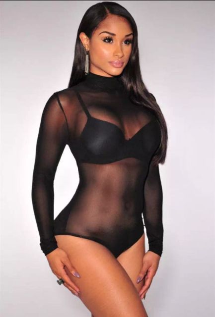 พร้อมส่ง🇳🇱บอดี้สูท ผ้าซีทรู แขนยาว🇹🇭 - รูปที่ 6