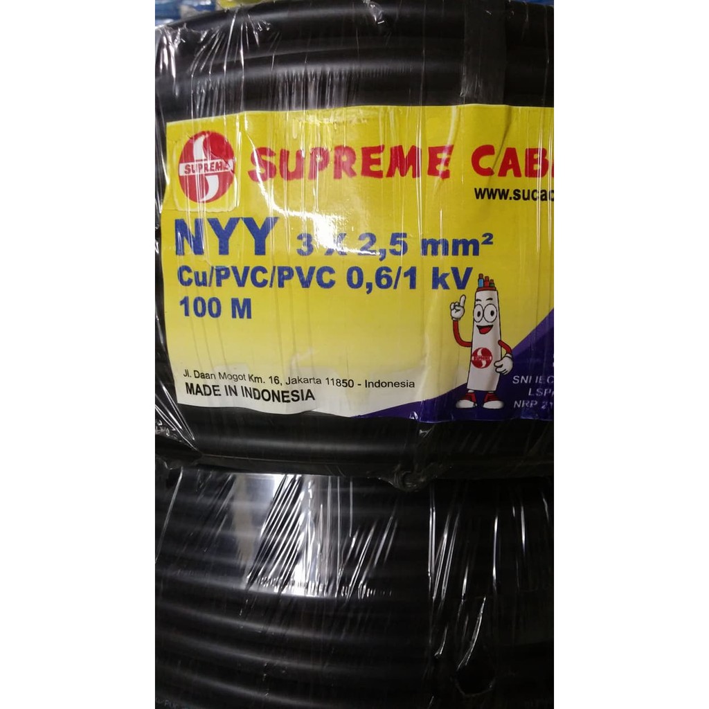 NYY สายไฟสีดํา 3 x 2.5 3 x 2.5 3x2.5 3x2.5 Supreme (เมตร) สาย NYY 3 x 2.5 มม. 3 x 2.5 มม. 3x2.5 มม. 