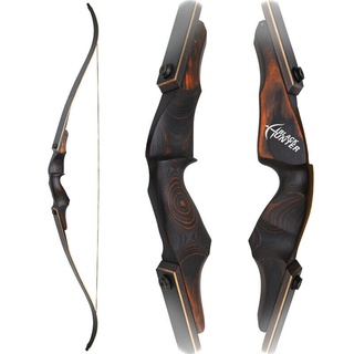 Archery Takedown Recurve Bow 60" Hunting Bow Adult Target Practice Competition Bow 20-60lbs Traditional Wooden Longbow