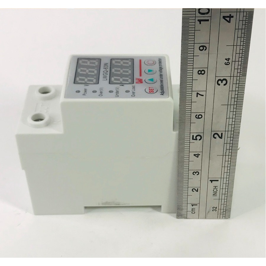ADJUSTSBLE UNDER/OVER VOLTAGE OVER CURRENT PROTECTOR 40A 63A LWGQ-63N น่าเชื่อถือได้ดี
