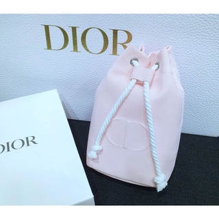 🔥ใหม่ล่าสุด🔥 แท้💯% กระเป๋าเครื่องสําอางค์ทรงจีบ หูรูด Dior พร้อมกล่อง