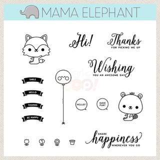 Mama elephant  เคลียร์แสตมป์ ตัวปั้มใส Tandem Extras ขนาด 6x8 นิ้ว