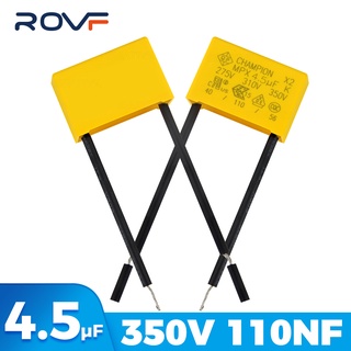 Rovf X2 ตัวเก็บประจุเซฟตี้ AC 0.1UF 275V 4.5UF 350V สําหรับสวิตช์สัมผัส Wifi ติดผนัง