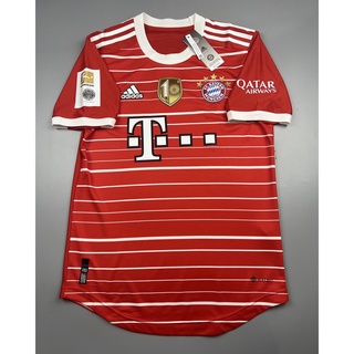 เสื้อบอล เพลเย่อ บาเยิน มิวนิค เหย้า 2022-23 Player Bayern Munich Home พร้อมอาร์มบุนเดสแชมป์ 2022 ผ้าทอเกรดดีที่สุด