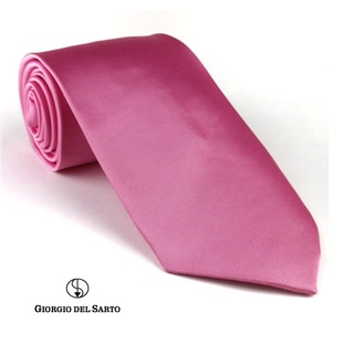 Giorgio Del Sarto Satin Necktie Pink เนคไทผ้าซาตินสีชมพู