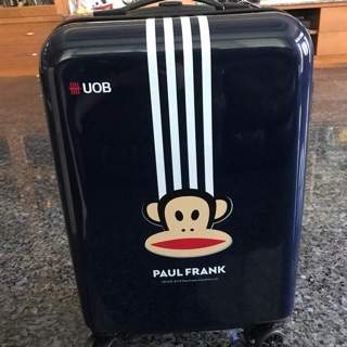 กระเป๋าเดินทางล้อคู่แบบลาก ลาย PAUL FRANK ขนาด 20 นิ้ว สีกรมท่า มันเงา