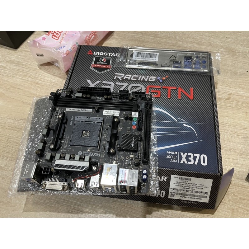 พร้อมส่ง !!! Mainboard ITX Biostar Racing X370GTN ใส่ CPU Amd