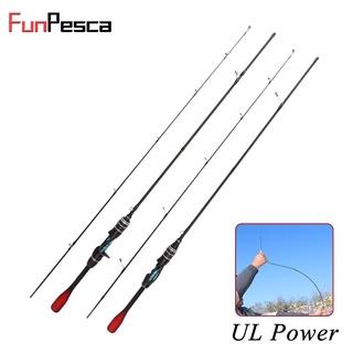 Funpesca คันเบ็ดตกปลาคาร์บอน UL Power 1.68 ม. 1.8 ม. 1.98 ม. น้ําหนักเบา