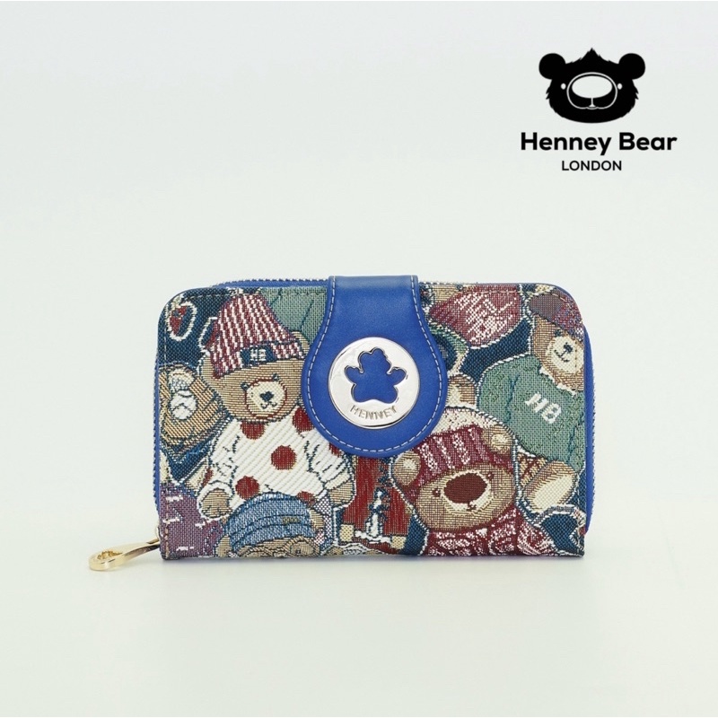 Henney bear HW-111 ลายสติสแบร์ กระเป๋าสตางค์ใบกลาง สีสวย มาใหม่
