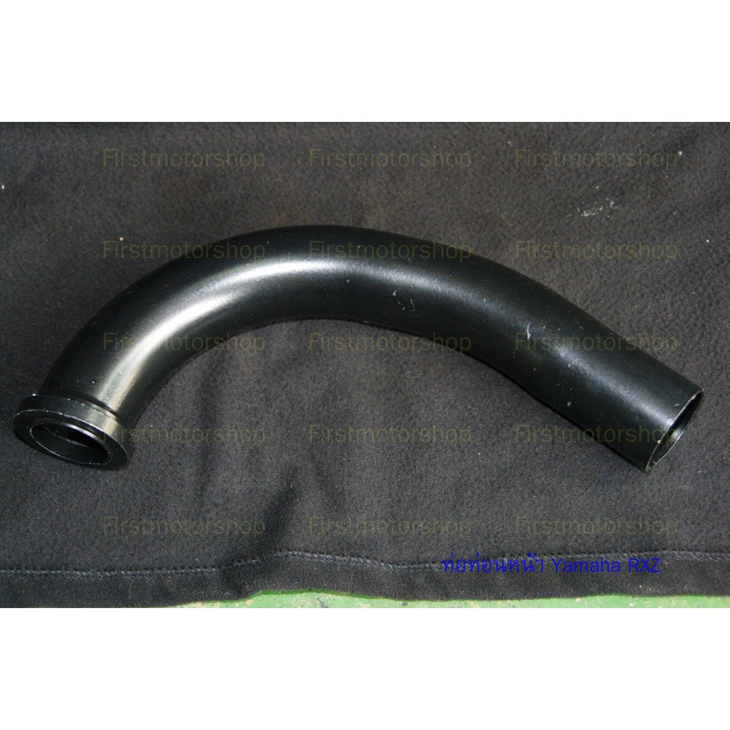 ท่อท่อนหน้า ท่อไอเสีย Yamaha RXZรุ่นเก่า RXZ-D รุ่นดิสเบรค งานเหล็ก พ่นสีพื้นสีดำ FirstMotorshop เก็