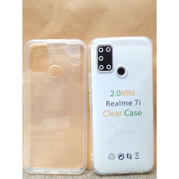 Realme 7i เคสเยลลี่ซิลิโคนใส 2.0 มม. วัสดุหนา
