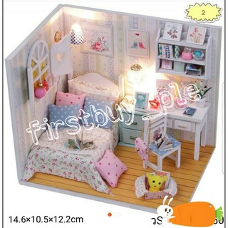 firstbuy_บ้านตุ๊กตา DIY Adabelles Room ห้องนอนสีหวาน สดใส ละมุน