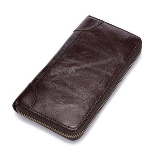 Leather Inc กระเป๋าสตางค์หนังแท้ใบยาว ขนาด 19x2.5x10cm รุ่น B-55599-8