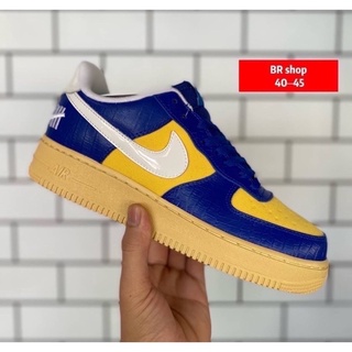 Nike Air Force 1 X Undefeated “5 On It” Gold Blue Low(size40-45)