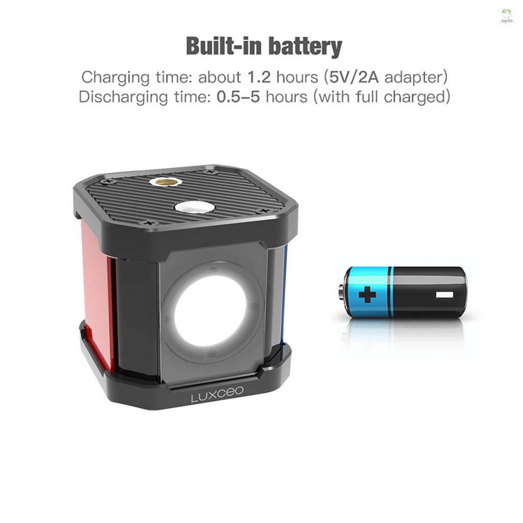 Luxceo กล้องวิดีโอไฟ Led แบบพกพา 5750K กันน้ํา 14 ฟิลเตอร์กันน้ํา Ip68 ...