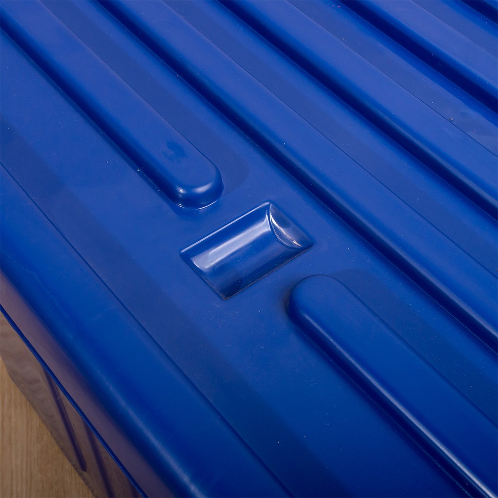 MODERN กล่องอเนกประสงค์ แบบล้อเลื่อน ขนาด 100 ลิตร สีน้ำเงิน |BAI| - รูปที่ 4