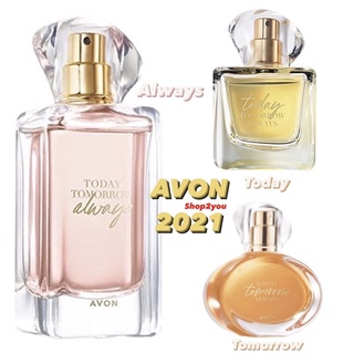 NEW ⚡️AVON TODAY TOMORROW ALWAYS EAU DE PERFUME 50ML.น้ำหอม ทูเดย์ ทูมอร์โรว์ ออลเวย์ ทูเดย์ เออ เดอ พาร์ฟูม50มล.