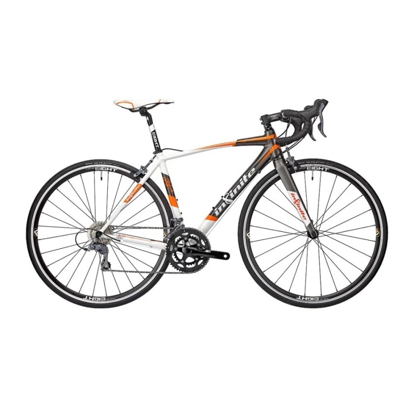 Infinite จักรยานเสือหมอบ รุ่น Spad Race size 50 (สีขาว/ส้ม)