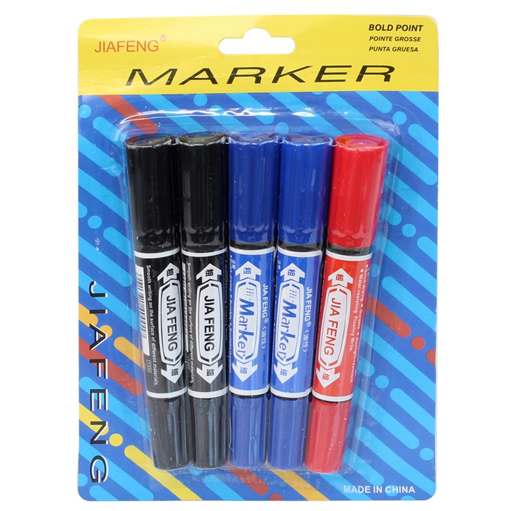 ปากกาเคมี ปากกาเมจิก ปากกาควง(1 ชุด 5 ชิ้น) รุ่น 5-magic-pen-marker-04a-Boss