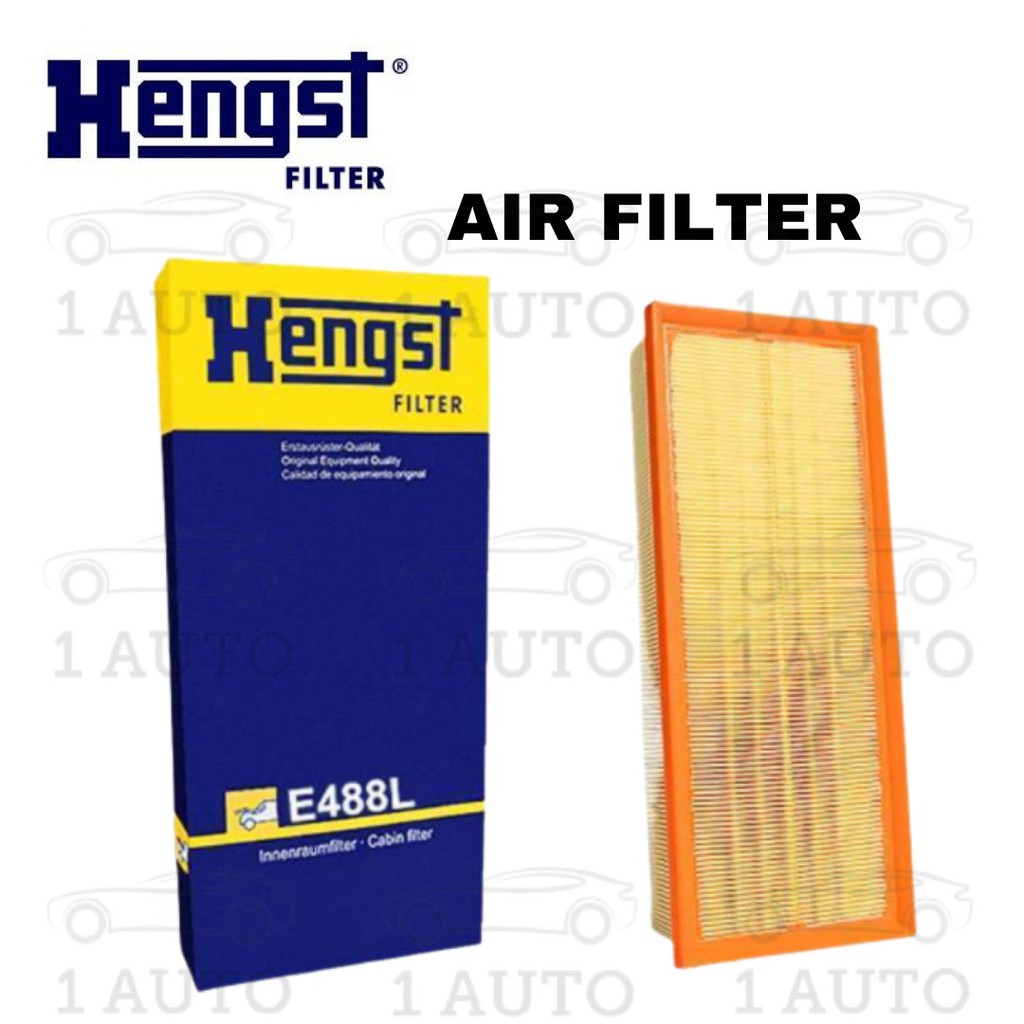 HENGST GERMANY เครื่องยนต์กรองอากาศ AUDI Q3 2.0 AUDI TT TTS mk2 2.0 VW GOLF mk6 SCIROCCO JETTA 1.4 P