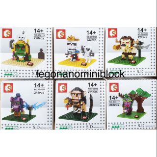 Legonano เลโก้ นาโน lego nano nanoblock set8กล่อง