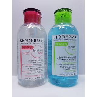 คลีนซิ่งผิว สะอาดล้ำลึกหมดจด Bioderma Micellar Water ขวดยักษ์ ***500ml เคาน์เตอร์ 950฿ หัวแบบปั้ม ขายเพียง 750฿