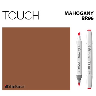 TOUCH TWIN BRUSH MARKER BR96 (MAHOGANY) / มาร์คเกอร์หัวพู่กัน-หัวตัดขนาดกลาง รหัส BR96 (MAHOGANY)