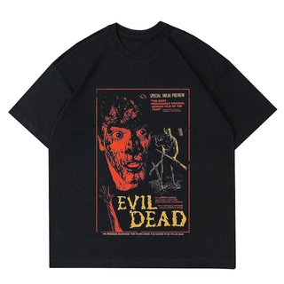 เสื้อยืด ลายสยองขวัญ FILM VINTAGE EVIL DEAD | เสื้อยืด พิมพ์ลายสยองขวัญ | เสื้อยืด พิมพ์ลายภาพยนตร์ | ฟิล์มเสื้อผ้า