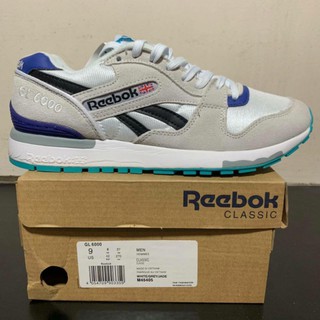 รองเท้าผ้าใบ Reebok Classics Gl 6000 สําหรับผู้ชายสีเทาสีดํา