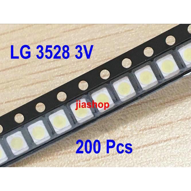 200 ชิ้น 3 โวลต์ LG3528 เดิมสําหรับ LED LCD TV backlight เลนส์ลูกปัด 3 โวลต์ 1 วัตต์ 3528 2835 LG โค