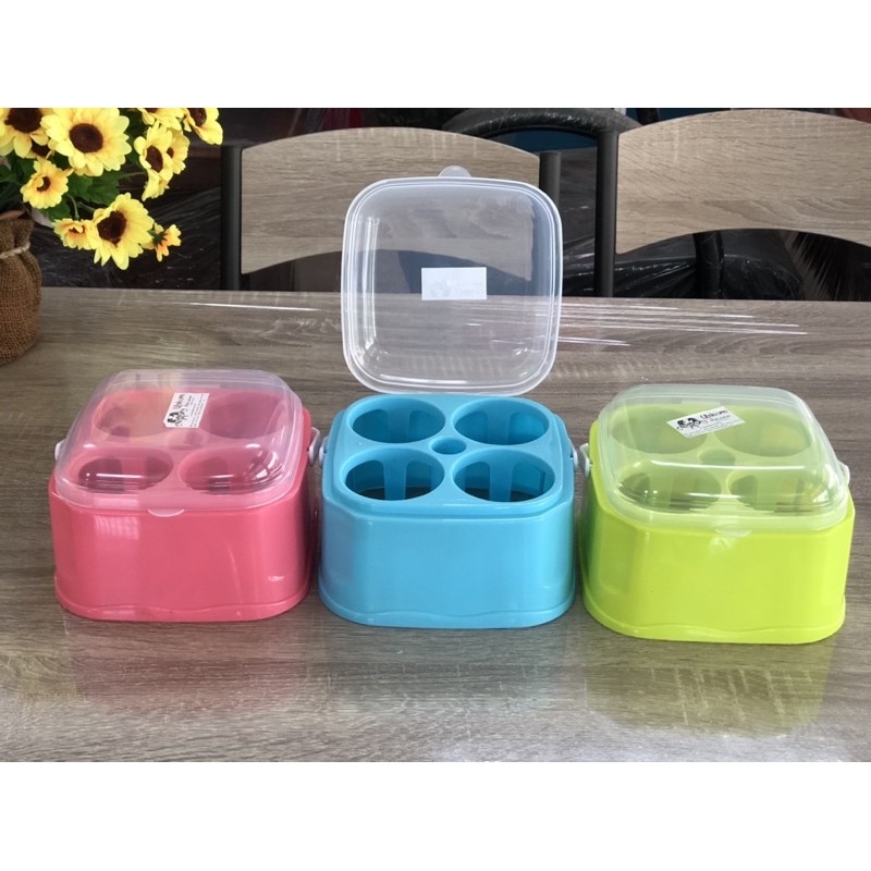 กล่องเครื่องปรุง ที่ใส่เครื่องปรุง กล่องใส่เครื่องปรุง มีฝาเปิดปิด ราคา ถูกที่สุด ดีลบีเคเค แกลเลอรีภาพที่ 8