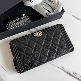 chanel zippy wallet caviar กระเป๋าเงิน ใบยาว ซิปรอบ คาร์เวียร์อะไหล่เงิน