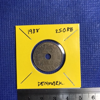 No.15174 ปี1988 เดนมาร์ก 25 ORE เหรียญสะสม เหรียญต่างประเทศ เหรียญเก่า หายาก ราคาถูก