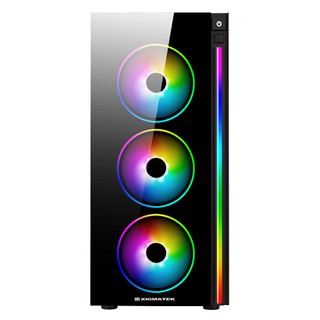 XIGMATEK POSEIDON Mid-Tower Case with Rainbow LED Front Panel สินค้ามือหนึ่ง ผ่อนได้