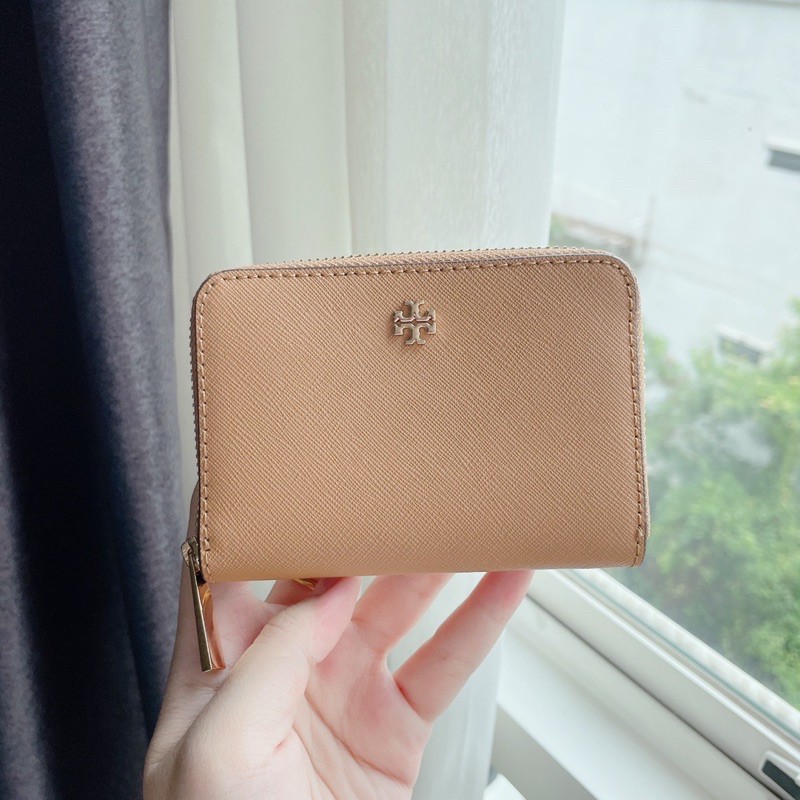 👑ผ่อน0%~แท้100%👑 กระเป๋าใส่เหรียญ Tory Burch Emerson Zip Coin Case 52903