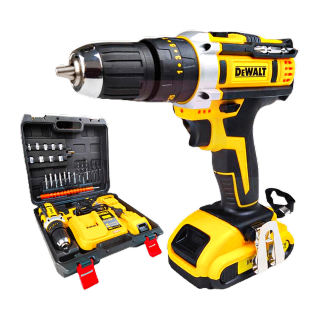 DEWALT สว่านไร้สาย 149V 3 ระบบ มีระบบกระแทก แบตเตอรี่ Li-ion อย่างดี 2 ก้อน พร้อม ดอกสว่าน และ อุปกรณ์