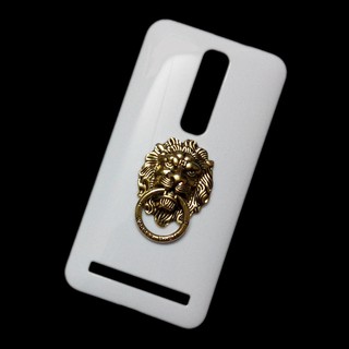 3D Metal Bronze Lion Head Ring Stand Holder Hard Back Case Cover for ASUS Zenfone 2 ZE550ML ZE551ML