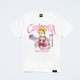 [ปรับแต่งได้]Just Say Bad ® เสื้อยืดลาย รุ่น Cinderella ขาว ( ลิขสิทธิ์แท้ ) แขนสั้น เสื้อยืดชาย เจ้าหญิง S M L XL 2XL