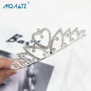 Mqatz มงกุฎหัวใจ เจ้าหญิง ของขวัญ อุปกรณ์เสริม สําหรับงานปาร์ตี้วันเกิด