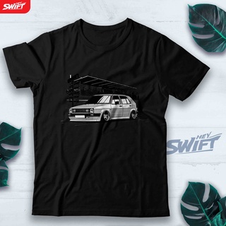 [COD]เสื้อยืด พิมพ์ลาย Vw GOLF DRAGSTRIP DISTRO สําหรับผู้ชายS-5XL