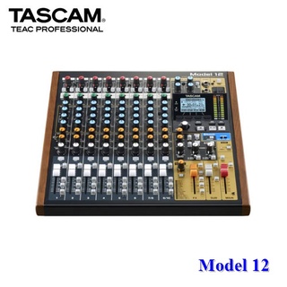 Tascam Model 12 Integrated Production Suite Mixer มิกเซอร์แบบออลอินวัน รองรับการเชื่อมต่อบลูทูธ