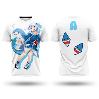 เสื้อยืดอนิเมะญี่ปุ่น Hime Anime Gawr Gura