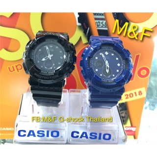 CASIO BABY-G นาฬิกาข้อมือผู้หญิง สายเรซิ่น รุ่น BA-125-1A-สีดำ BA-125-2A-สีน้ำเงิน