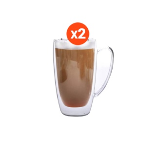 OCEAN แก้วน้ำสองชั้น DOPPIO-MUG 430 ML. (Pack of 2)